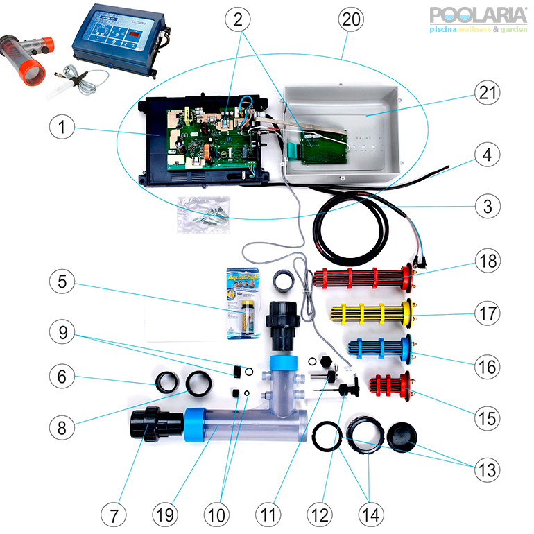 Recambios clorador salino Astral Sel AstralPool