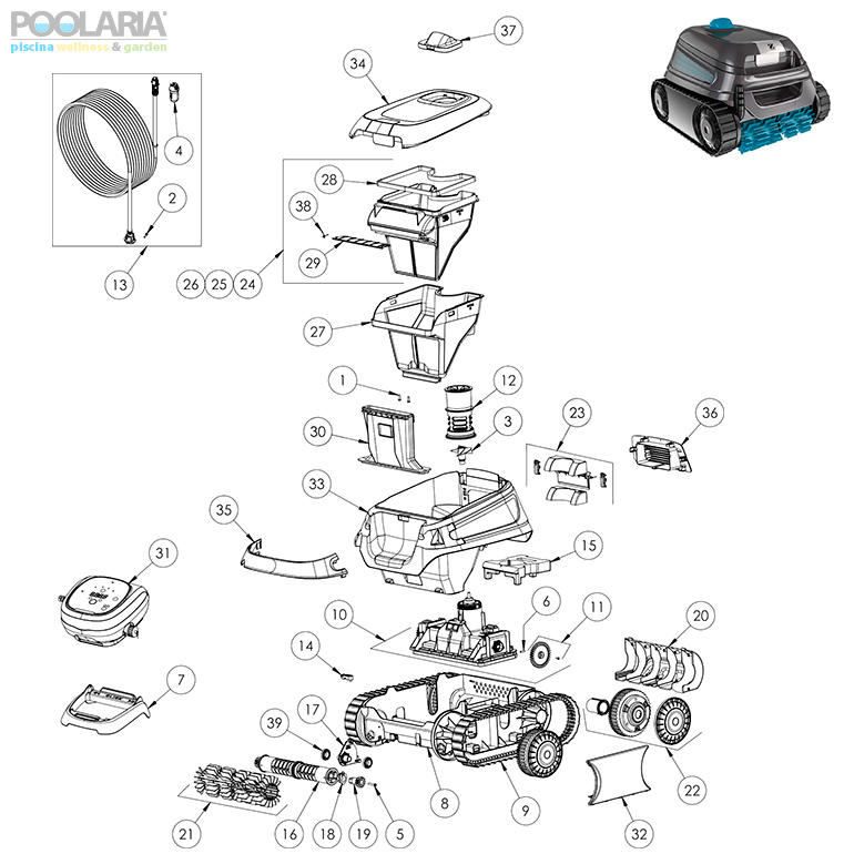 Recambios Zodiac CNX 1090