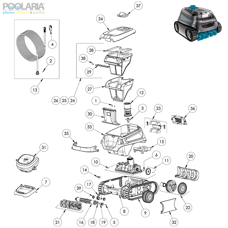 Recambios Zodiac CNX 2590