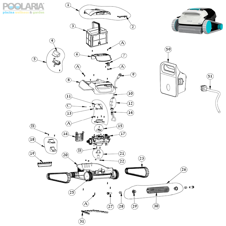 Recambios Dolphin Fon 20