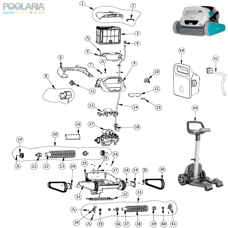 Recambios Dolphin Fon 40i