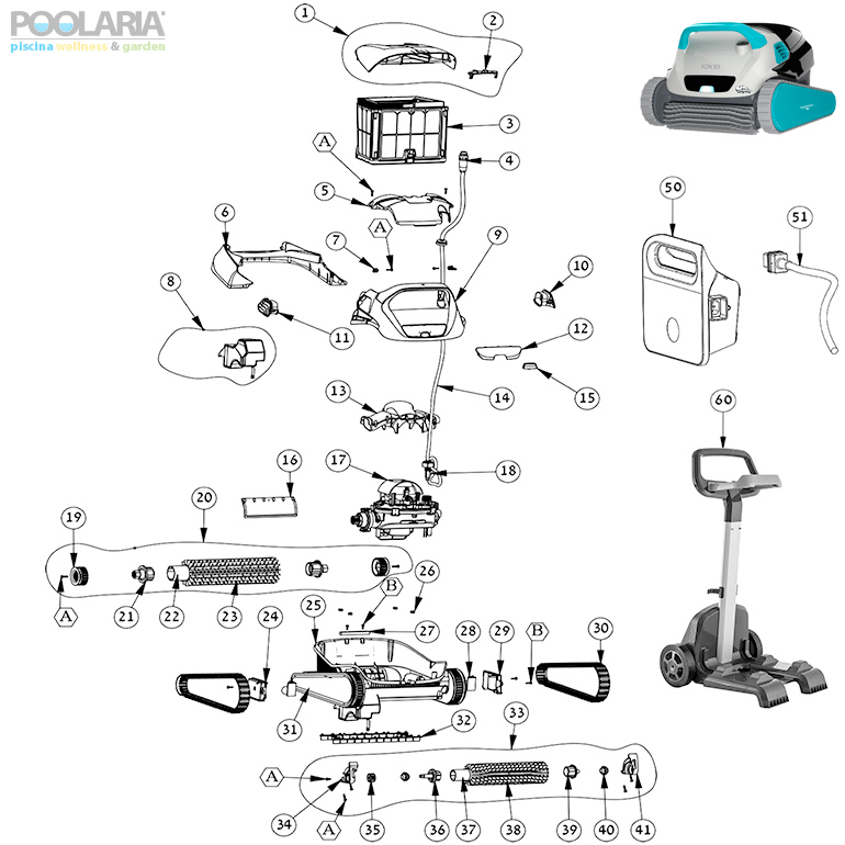 Recambios Dolphin Fon 50i