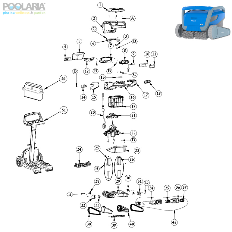 Recambios Dolphin M550