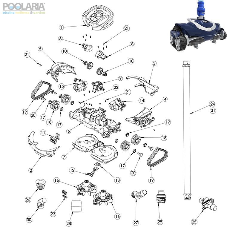 Recambios Zodiac MX10