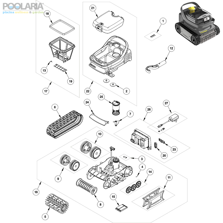 Recambios Zodiac Pixel OP 32