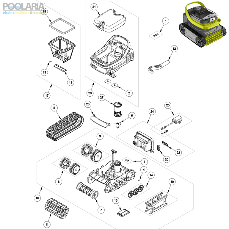 Recambios Zodiac Pixel OP 3220