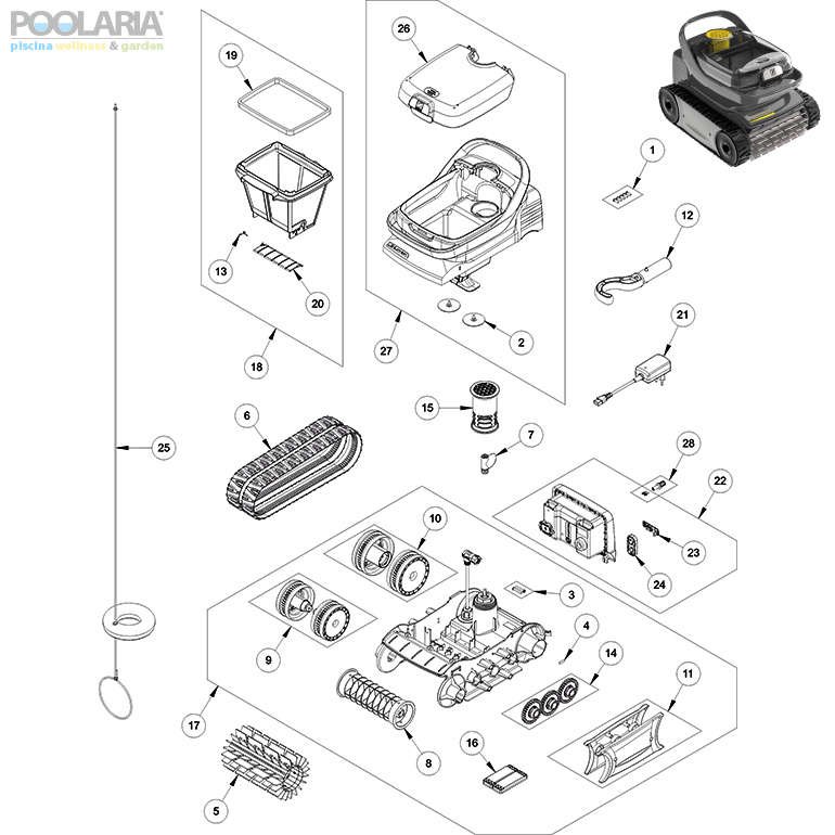 Recambios Zodiac Pixel OP-Li 2100