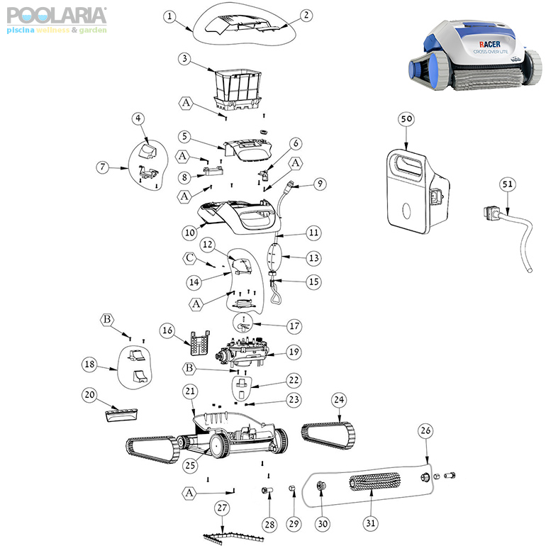 Recambios Dolphin Racer Cross Over Lite