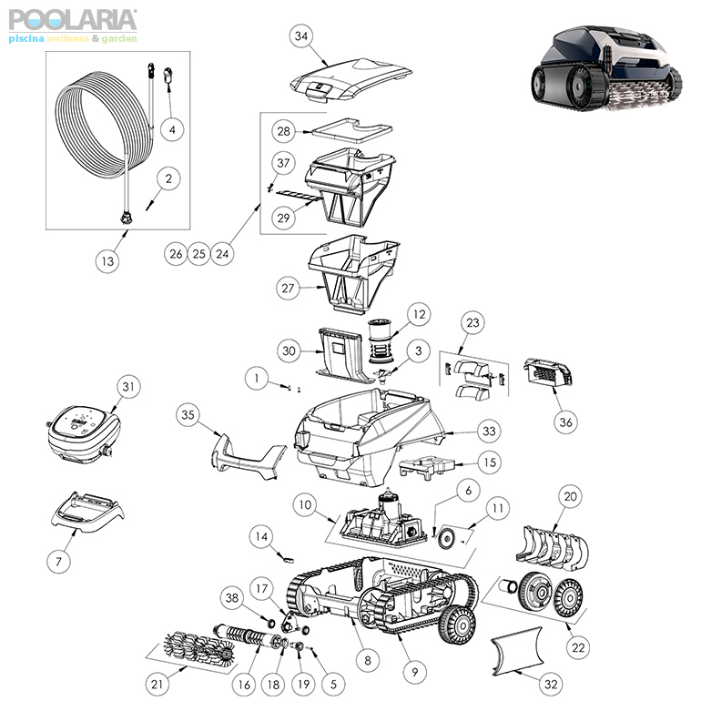 Recambios Zodiac Voyager RE 4100