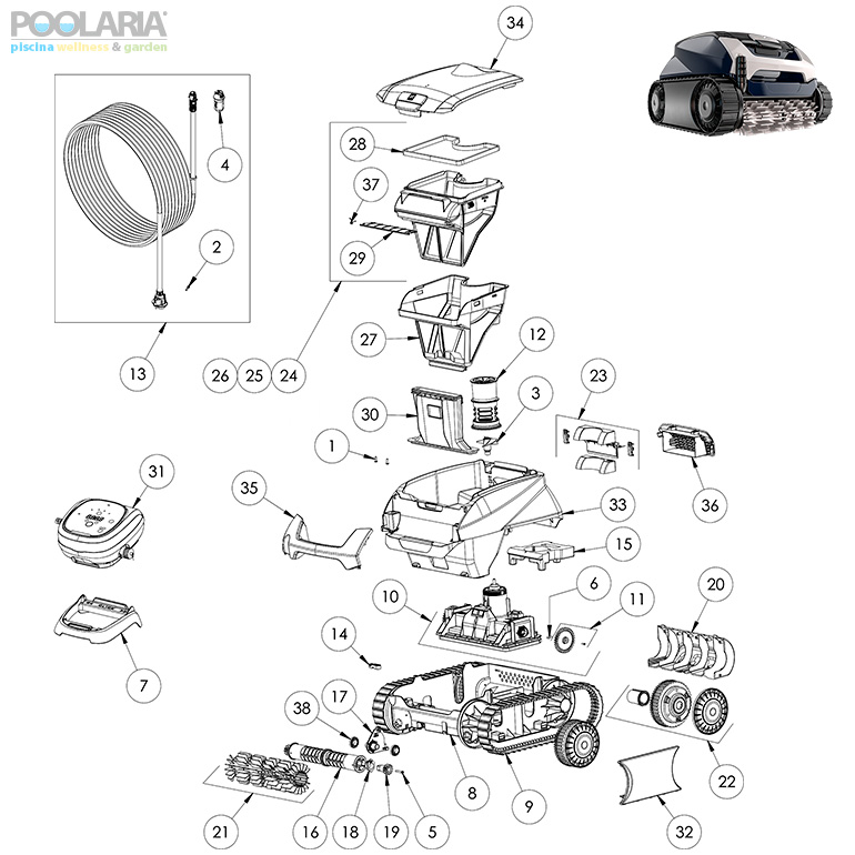 Recambios Zodiac Voyager RE 4300