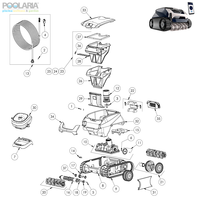 Recambios Zodiac Voyager RE 4400 iQ