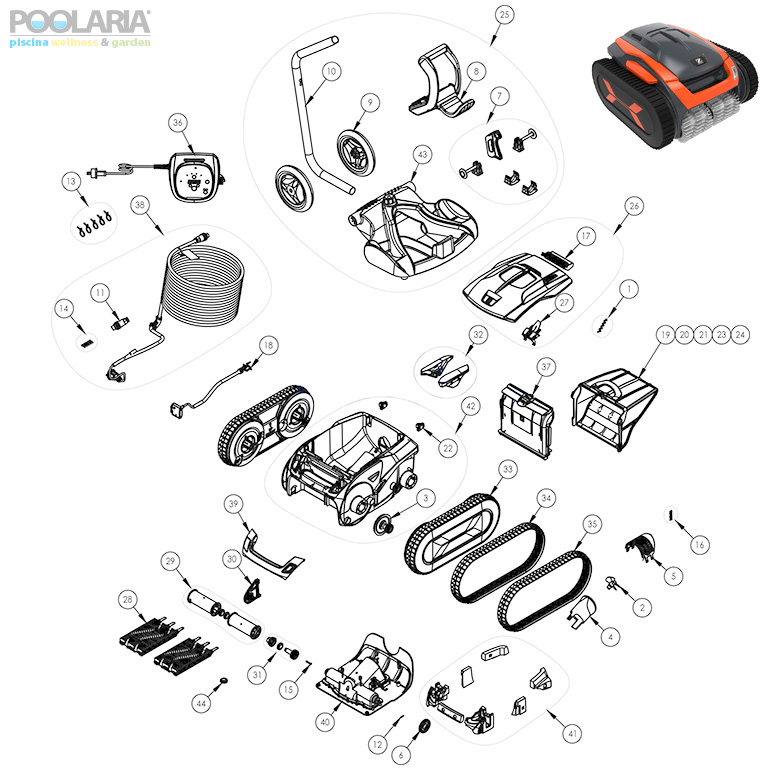 Recambios Zodiac Vortrax TRX 7500 iQ