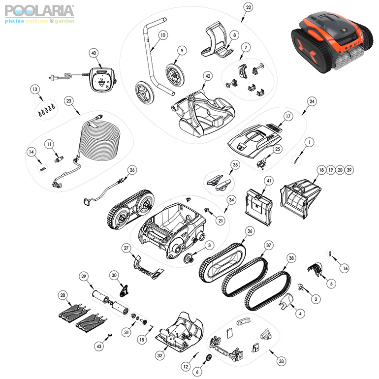 Recambios Zodiac Vortrax TRX 7700 iQ