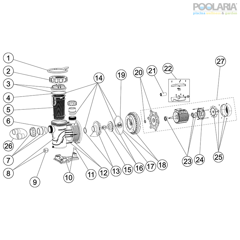 Recambios bomba Verdon ES AstralPool