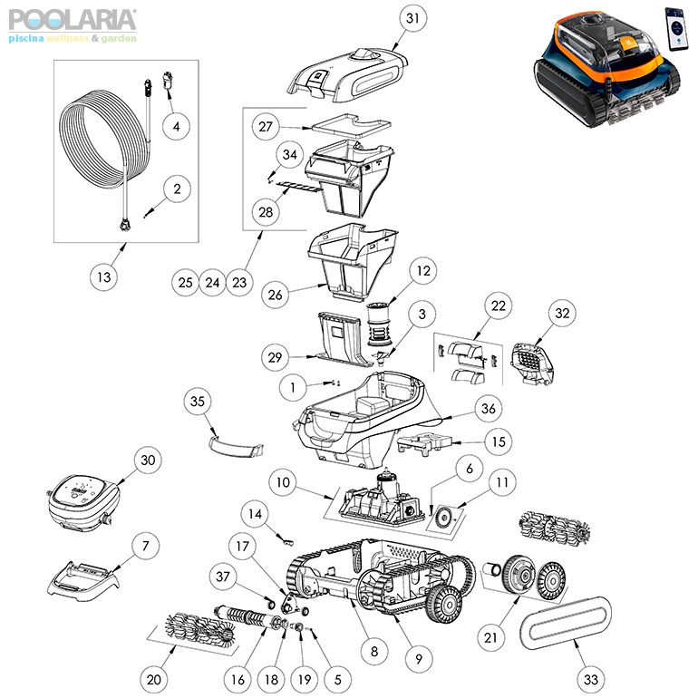 Recambios Zodiac XA 3095 iQ