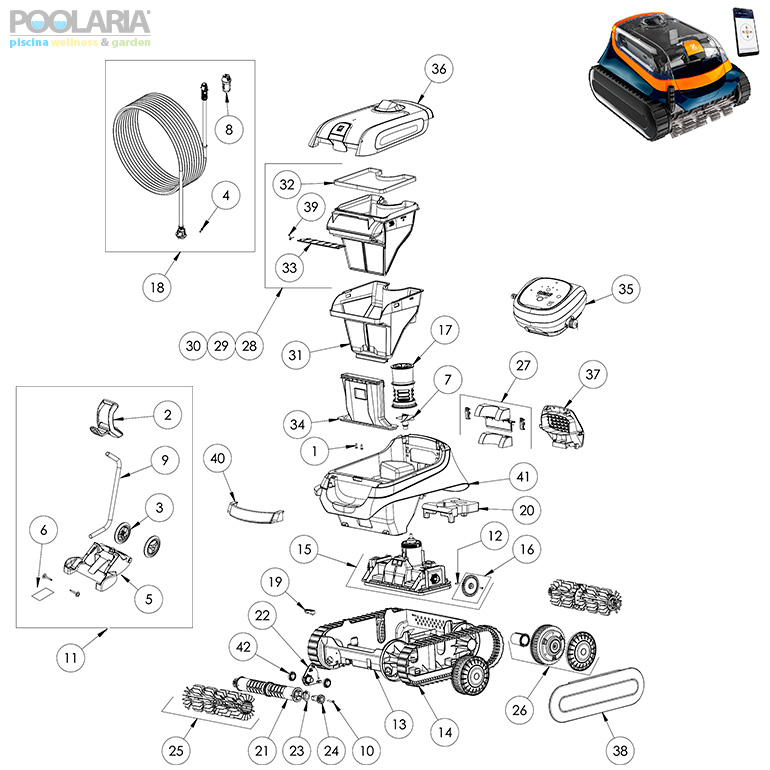 Recambios Zodiac XA 4095 iQ