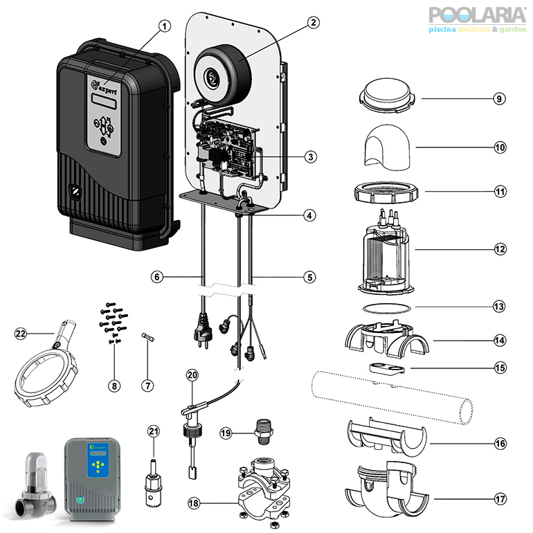 Recambios clorador salino Zodiac Ei² Expert