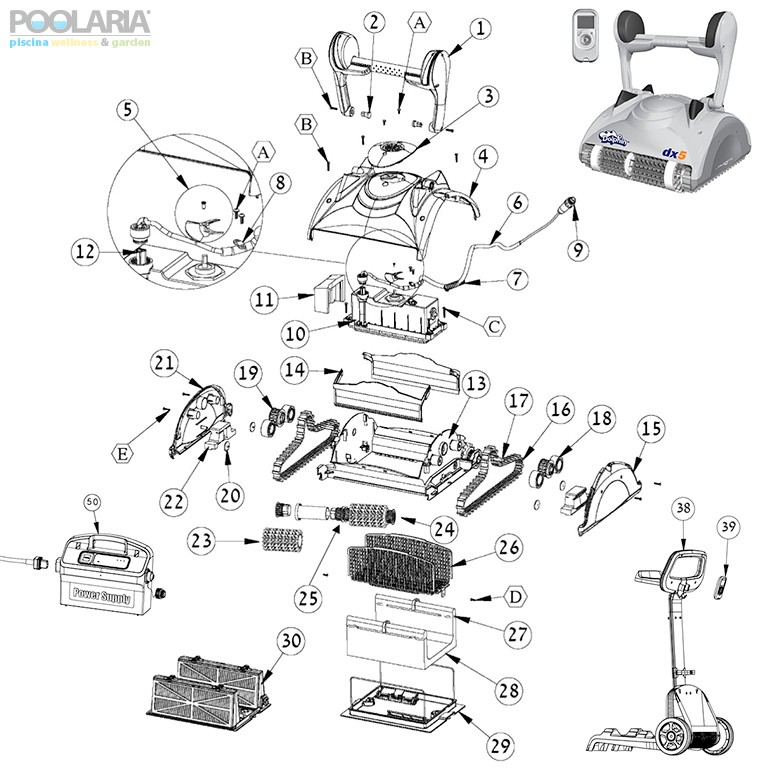 Recambios Dolphin DX5 | Poolaria